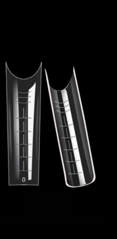 Diva | Dual Forms - Halve tips Clear Square in tipbox (120pcs)