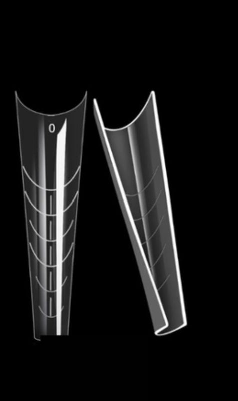 Diva | Dual Forms | Halve Tips Clear Russian Almond in Tipbox (120pcs)