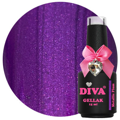 Diva | Gellak 15ml - Metallic Plum (Hema Free)