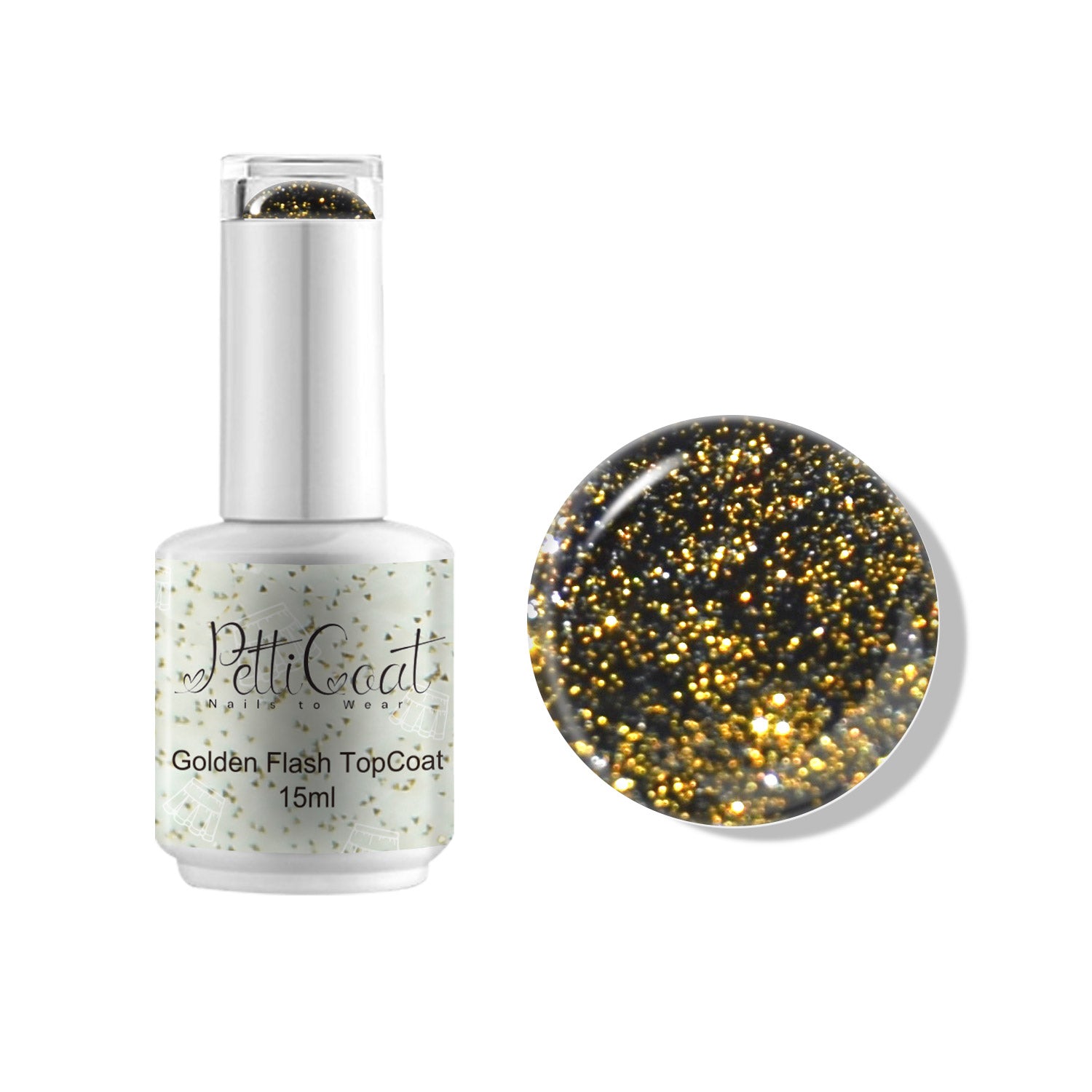 PettiCoat | Golden Flash TopCoat 15ml
