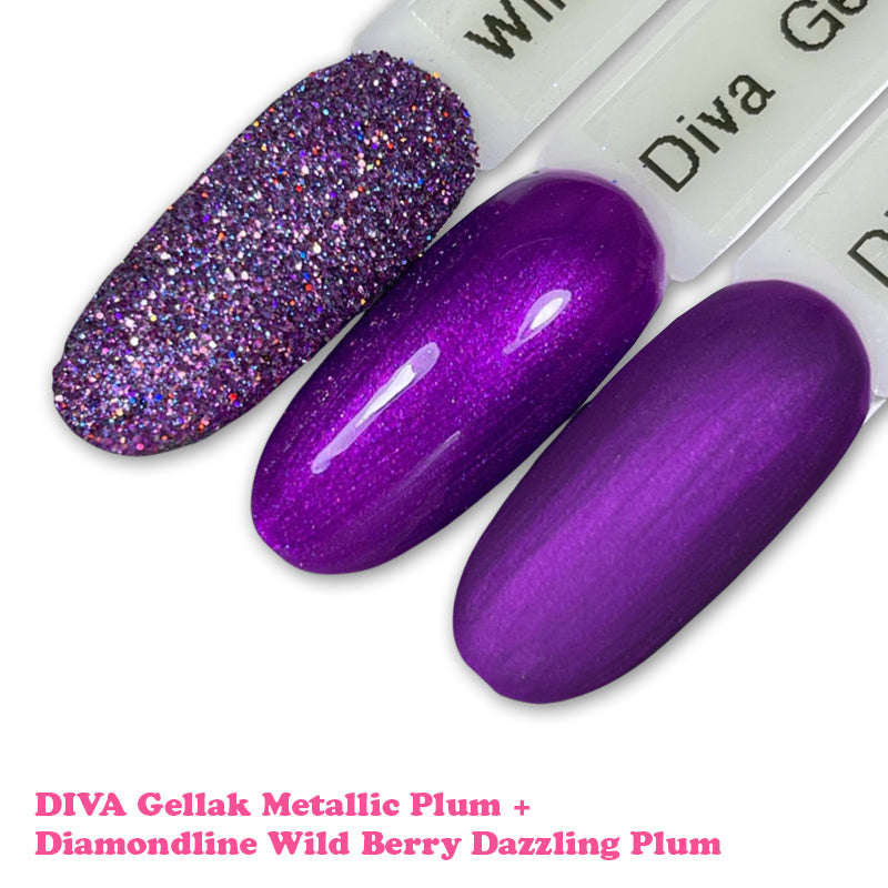 Diva | Gellak 15ml - Metallic Plum (Hema Free)