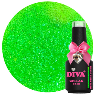 Diva | Neon Green Glitter - 10ml (Hema Free)