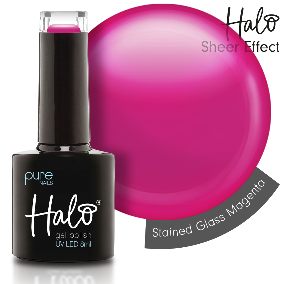 Halo | Gelpolish 8ml - Stained Glass Magenta