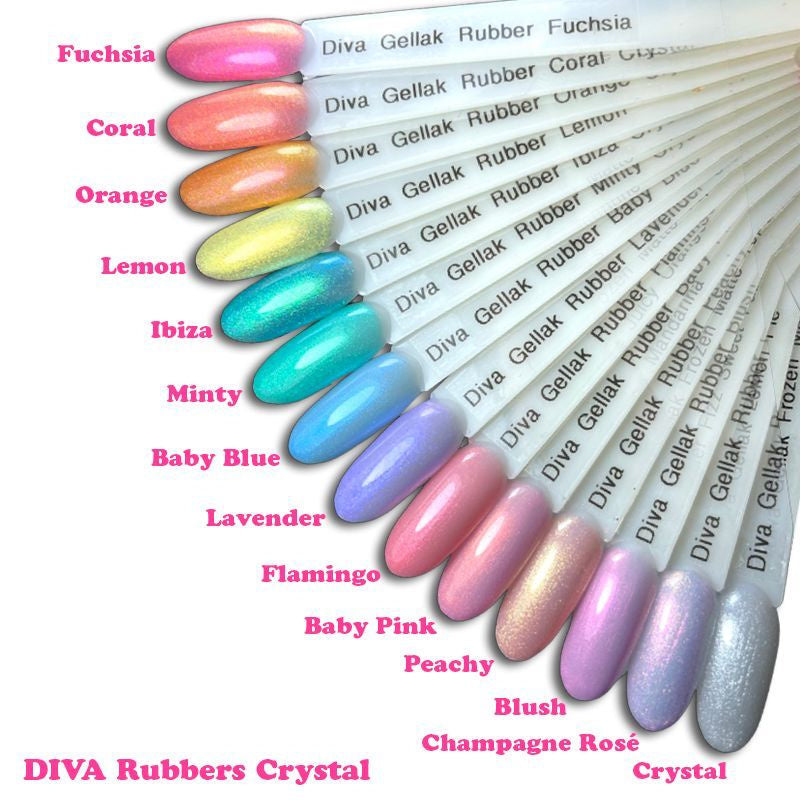 Diva | Rubber base Peachy Crystal