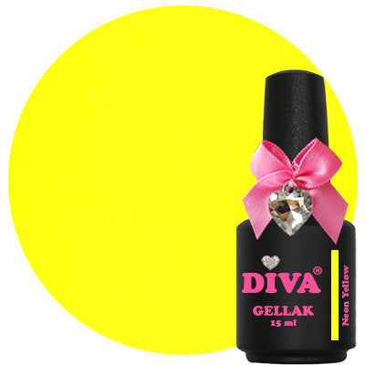 Diva | Gellak 15ml - Neon Yellow