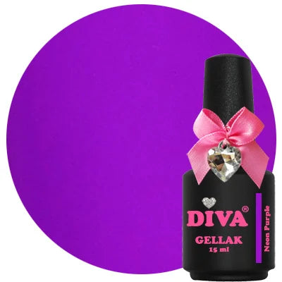 Diva | Gellak 15ml - Neon Purple