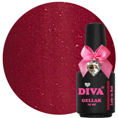 Diva | Gellak 15ml - Lady in Red (Hema Free)