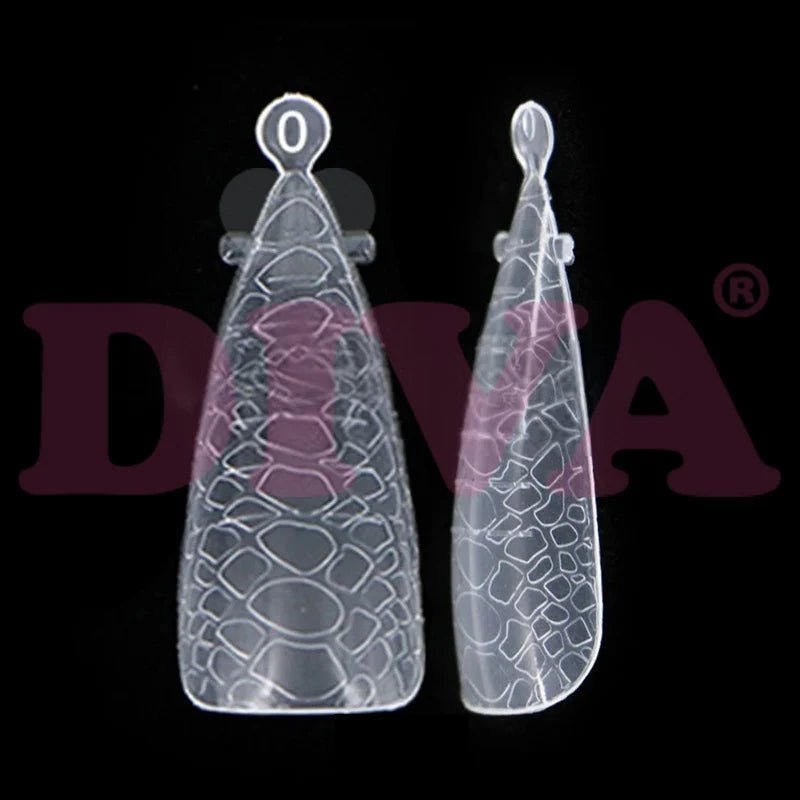 Diva | Dual Form - Snake Design Salon Almond Tipbox (120pcs)