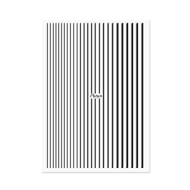 Moyra | Nail art strips 05 - Black