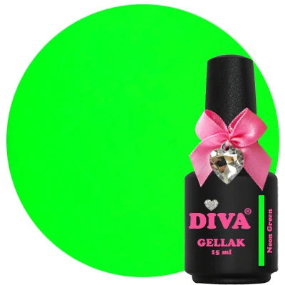 Diva | Gellak 15ml - Neon Green