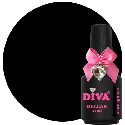 Diva | Gellak 10ml - Amazing Black (Hema Free)