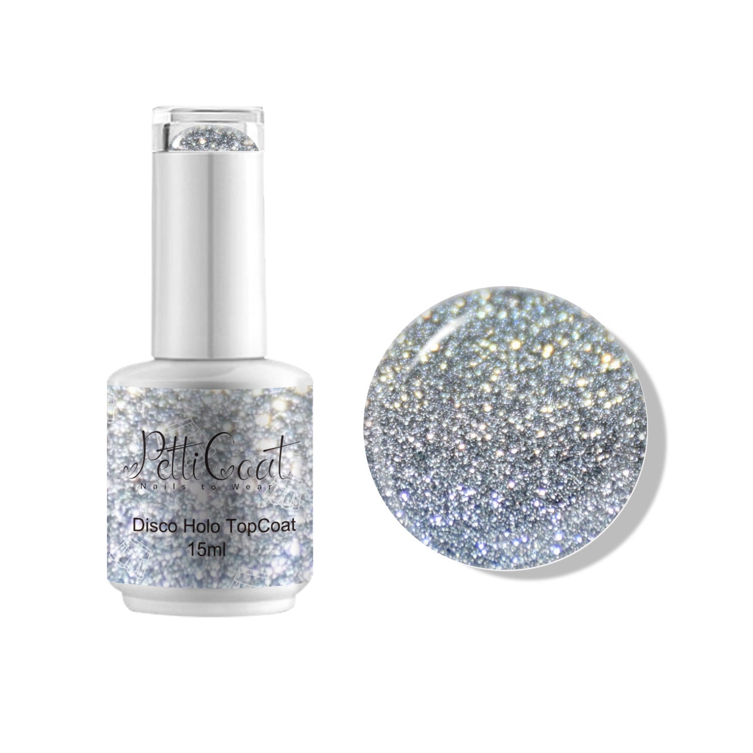 PettiCoat | Disco Holo TopCoat 15ml
