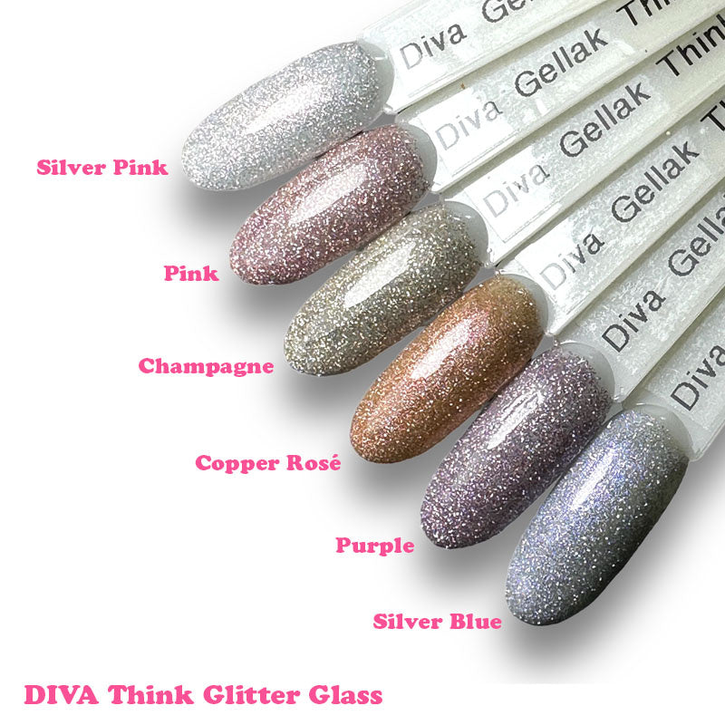 Diva | Gellak 15ml - Reflecting Think Glass Champagne (Hema Free)