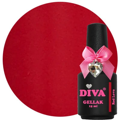 Diva | Gellak 15ml - Red Love (Hema Free)