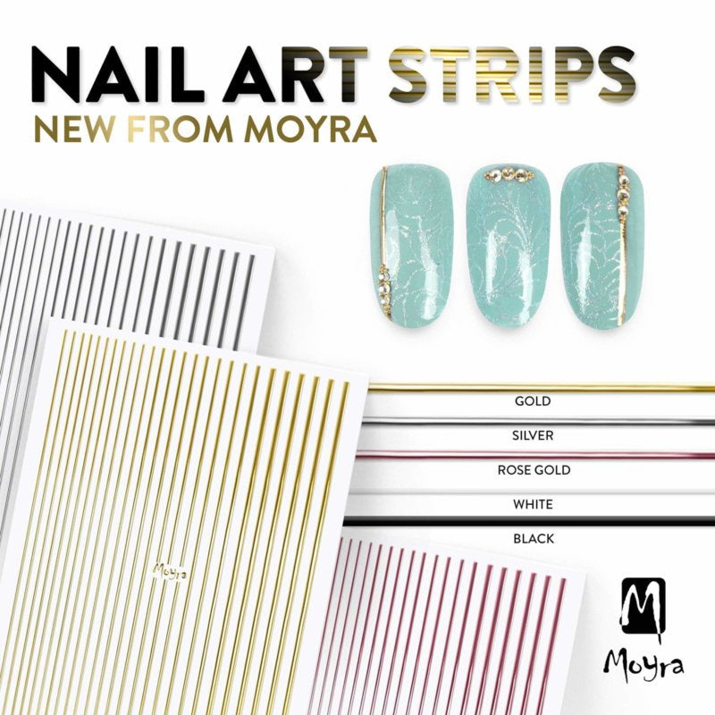 Moyra | Nail art strips 04 - White
