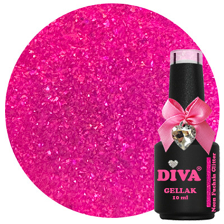 Diva | Neon Fuchsia Glitter - 10ml (Hema Free)