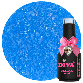 Diva | Neon Blue Glitter - 10ml (Hema Free)